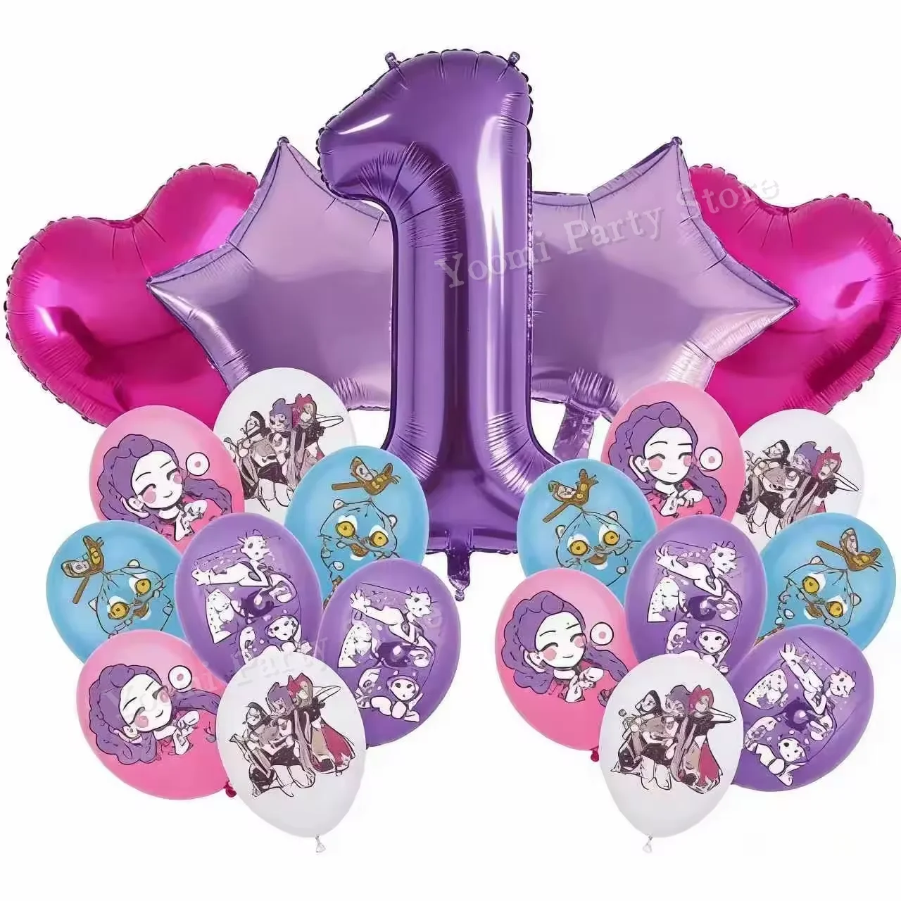Geburtstagsparty-Dekorationsset Cartoon-Film-Mädchen Motiv Teller Becher Servietten Luftballons Baby-Shower-Party Geschenk
