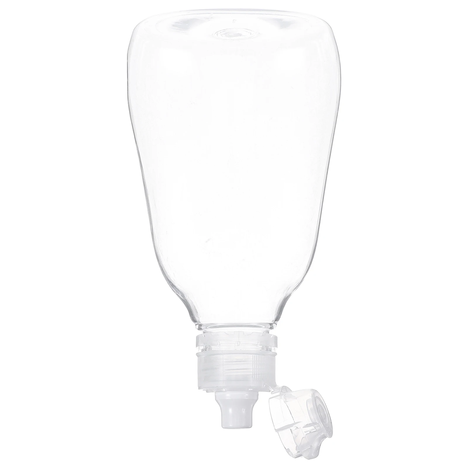 

Honey Bottle 500g Clear Plastic Squeeze Flip Cap Portable Sauce Dispensing Container Empty Dressing Holder Storage Jar