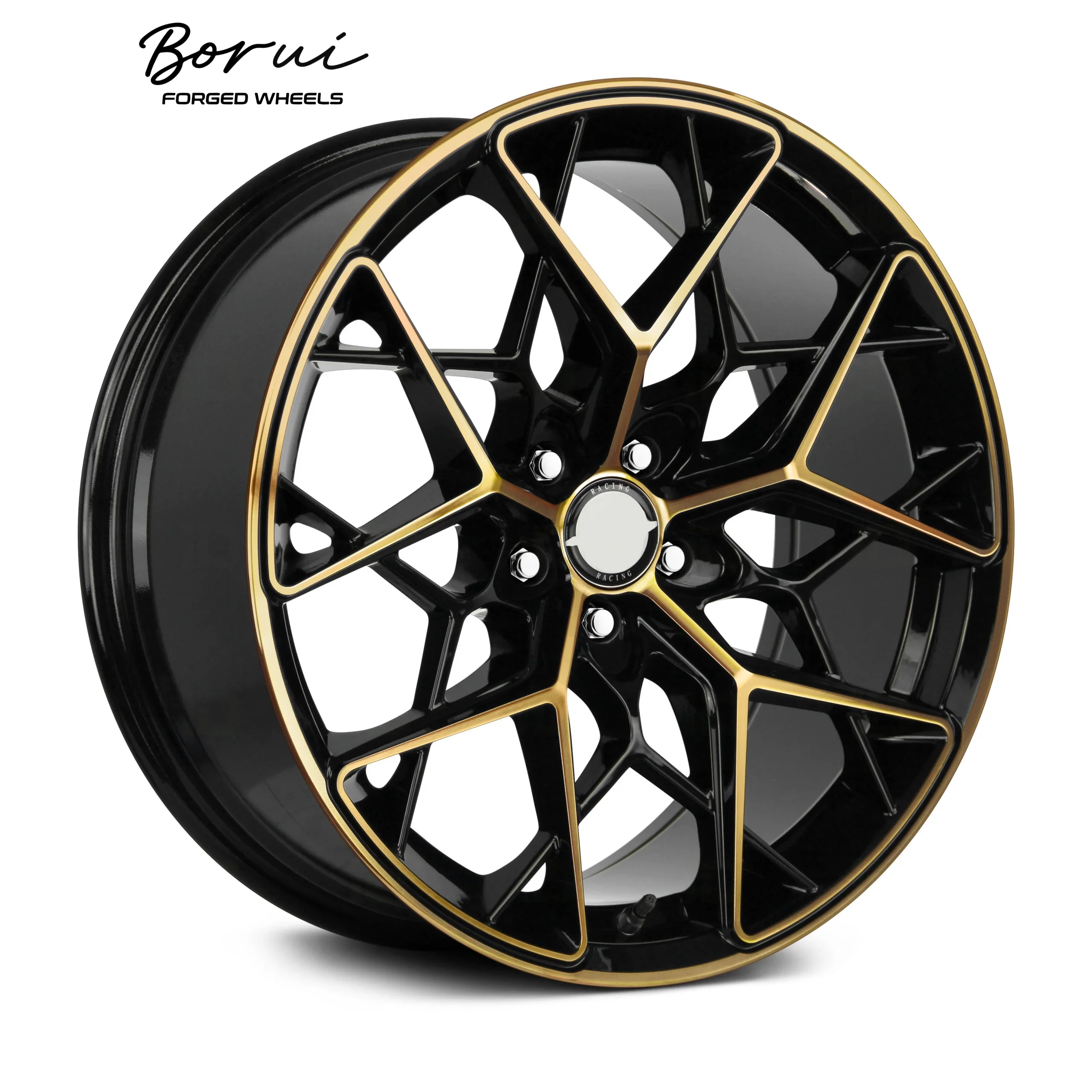 Velg Drag Racing Custom Black Forged Beadlock 5x114.3 17x10 17x11 Untuk Camaro Untuk Mustang Untuk Supra MKV