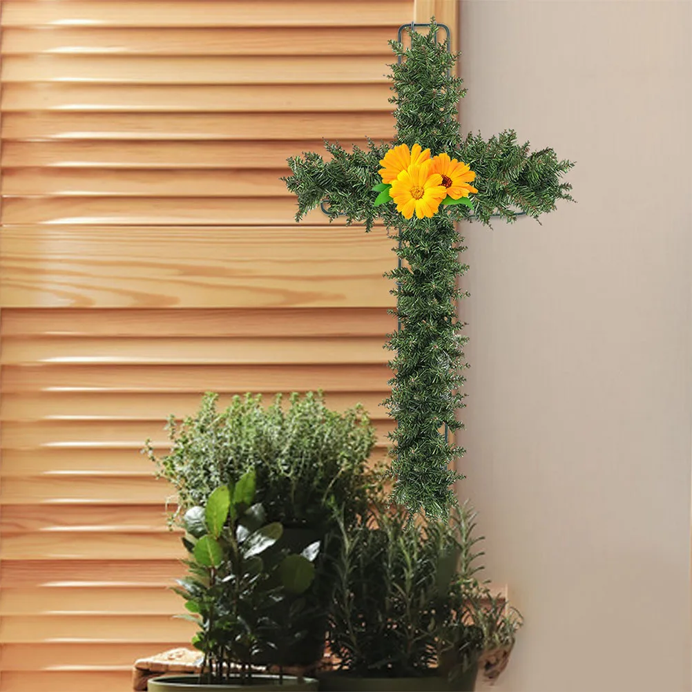 

5pcs Iron Frame 8Inch Cross Shape Metal Wreath Ring For Diy Floral Garland Wreath Making Tool Christmas Easter Wedding Party