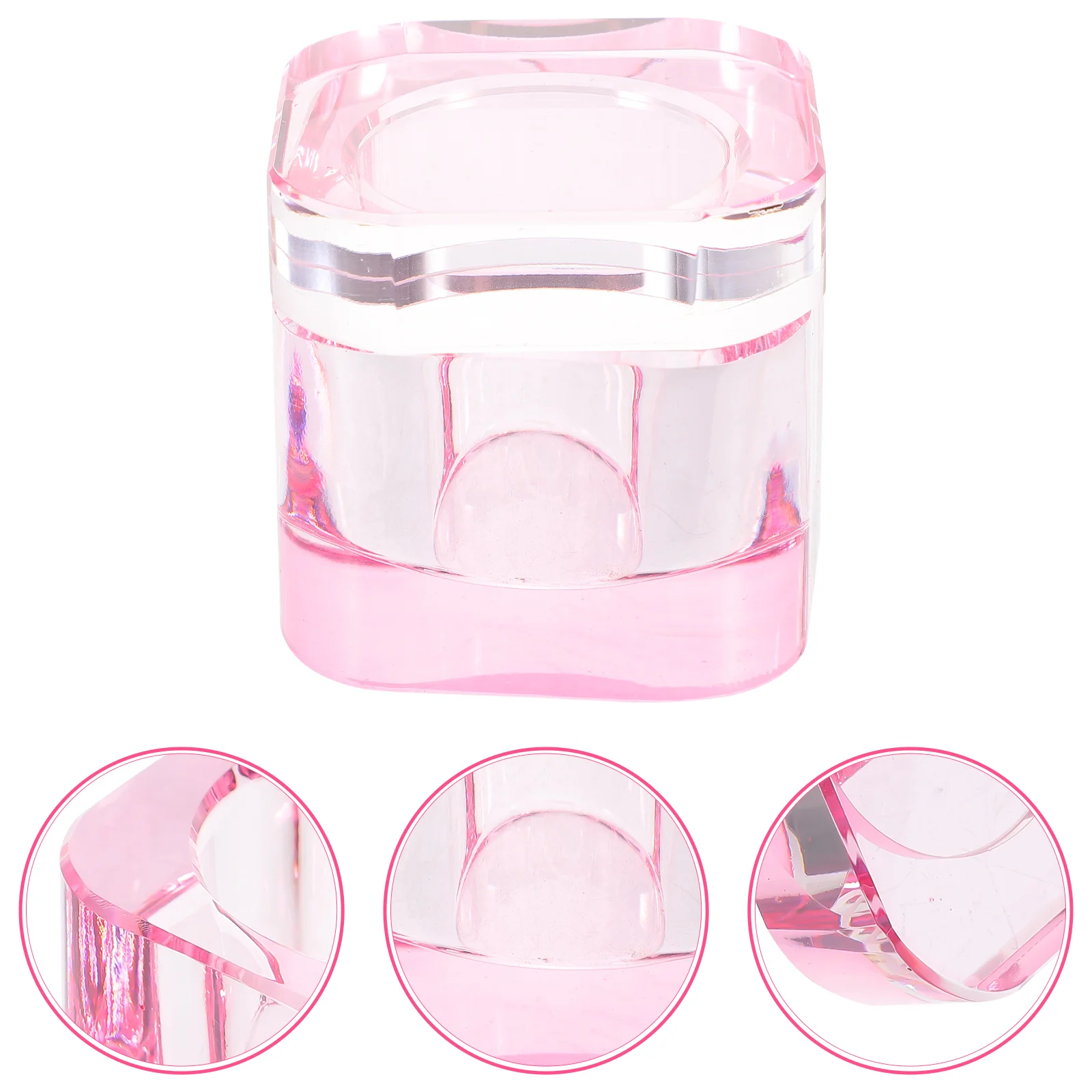 Nail Brush Cup Dish for Acrylic Nails Tools Glass Cups Powder Holder Dappen Bowl Supplies