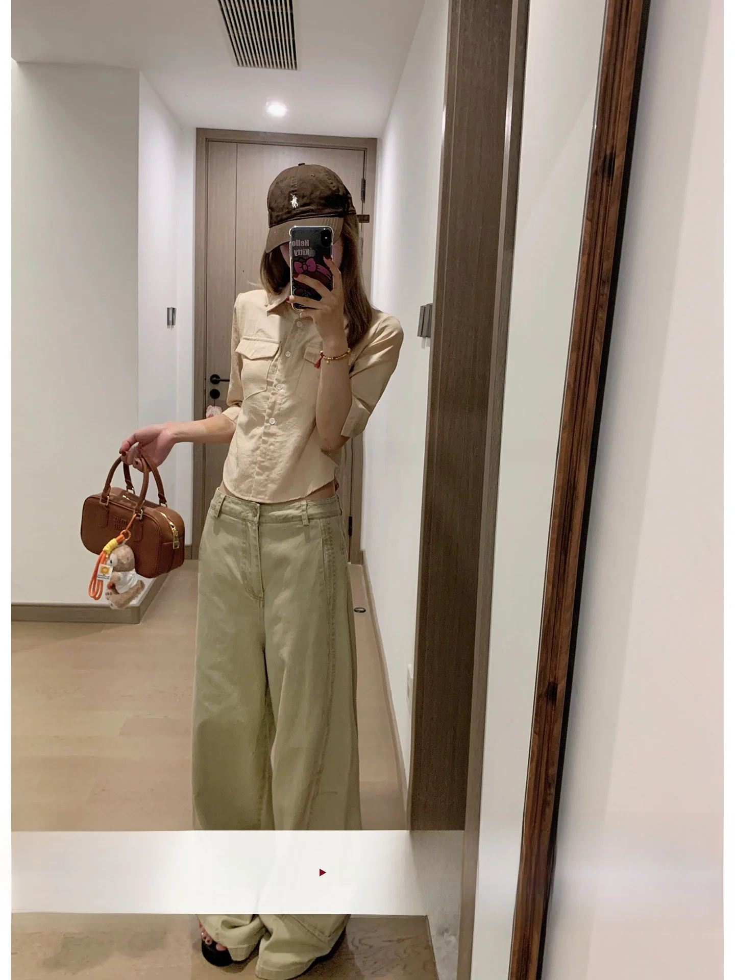 

Lili Miss Elegance Linen irt with Waist Cinching Tie mid Sve Double ket Top Commute Sle Loose Fit ort Sve ...