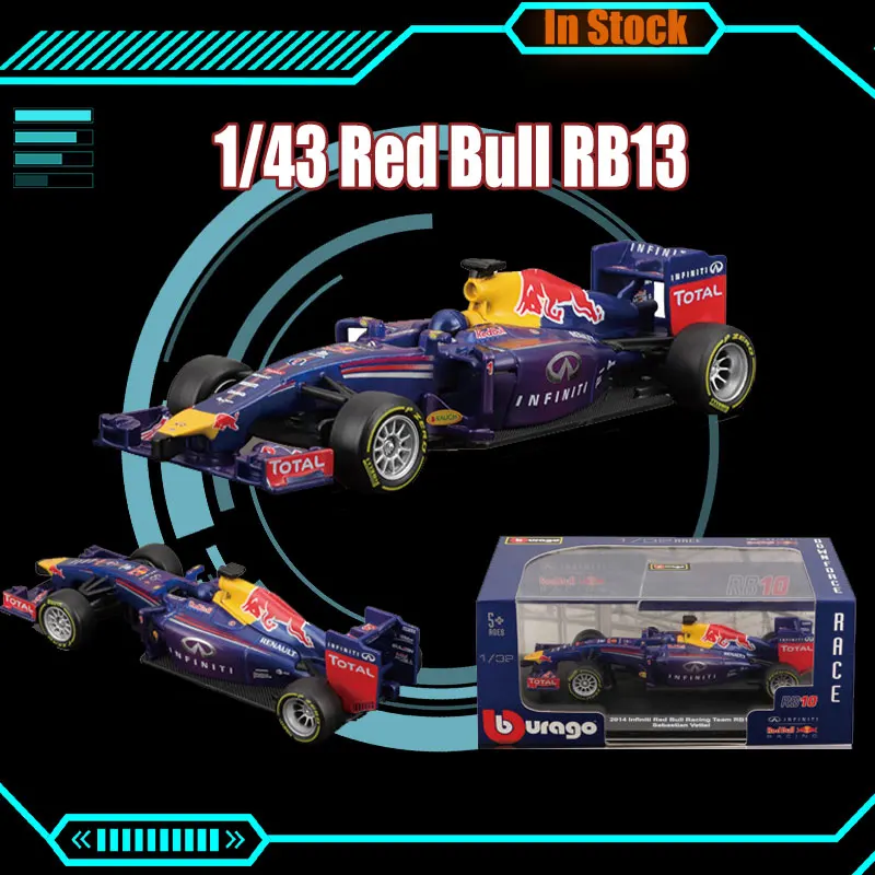 

Новая модель автомобиля Bburago 1/32 Red Bull Rb13, модель автомобиля Rb13 #3 Rb10 #1 F1, Гоночные Игрушки, модель автомобиля из сплава, коллекционная детская игрушка, подарки