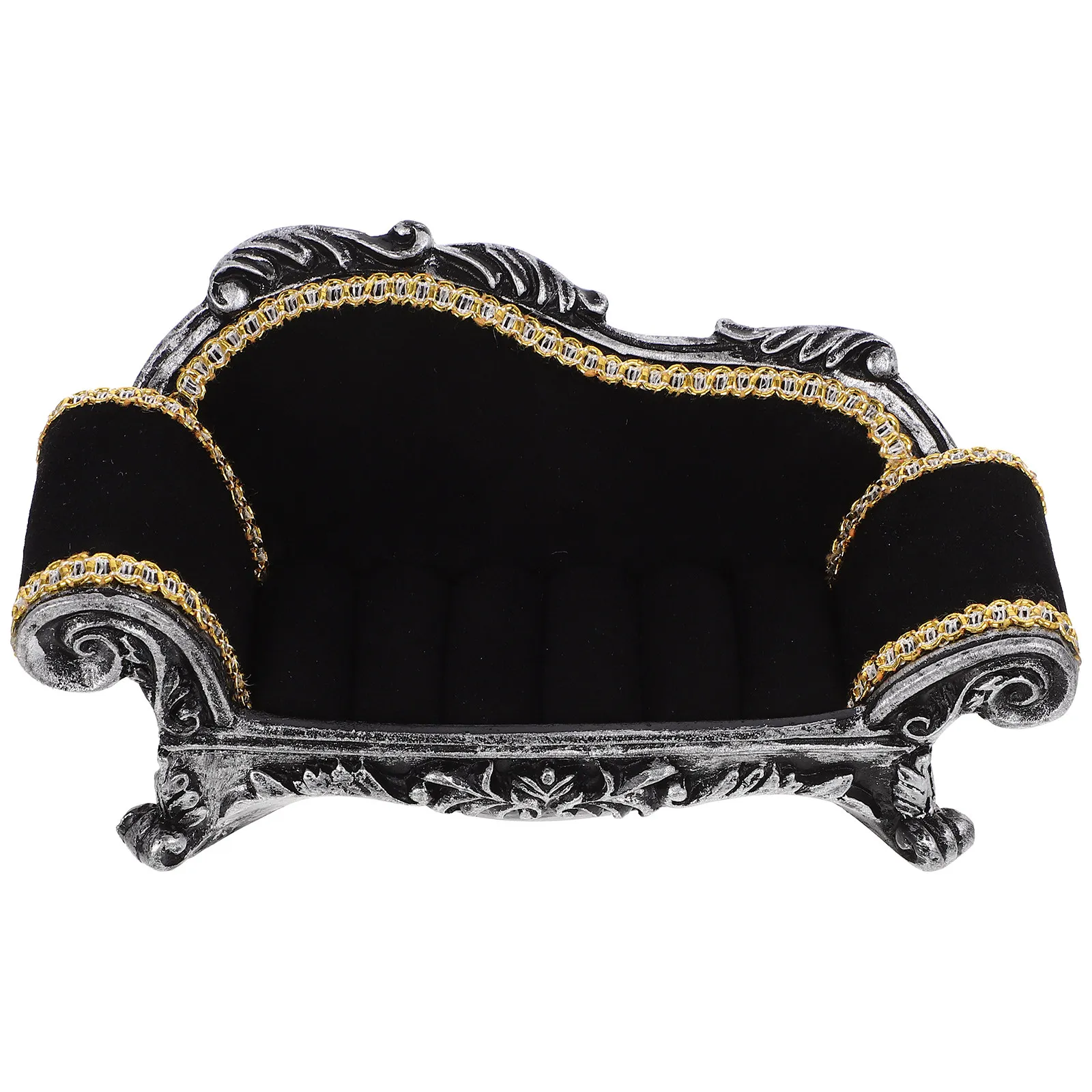 

Cute Sofa Jewelry Box Earring and Ring Display Holder Storage Case Small Jewelry Organizer Ladies Gift