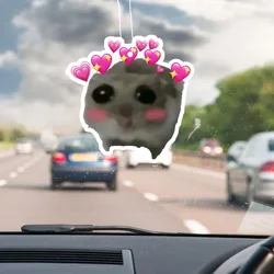 1pc fun car aromatherapy car fragrance perfume car air freshener mirror car interior accessories pendant outlet perfume