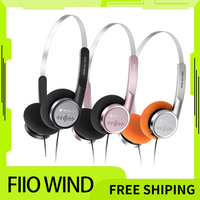 Fiio SnowSky WIND wired Headphone Retro 40mm Dynamic Lightweight HIFI fiio 32Ω earphone Custom for accessory gift