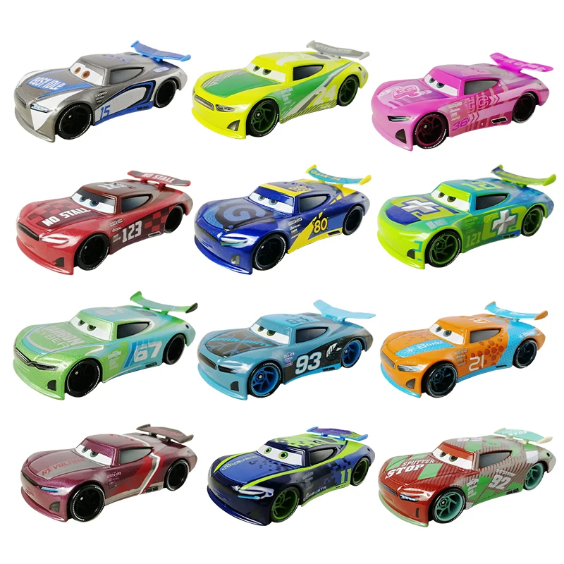 Cars 2 3 Disney Pixar racing car Metal Mater mini Lightning McQueen Doc Hudson mater Mini Diecast Alloy cup Child boy Toy Gift