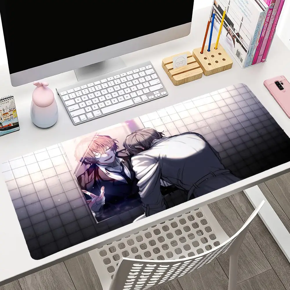 Osamu Dazai Bungo Stray Dogs Anime Mousepad Large Gaming Mouse Pad LockEdge Thickened Computer Keyboard Table Desk Mat