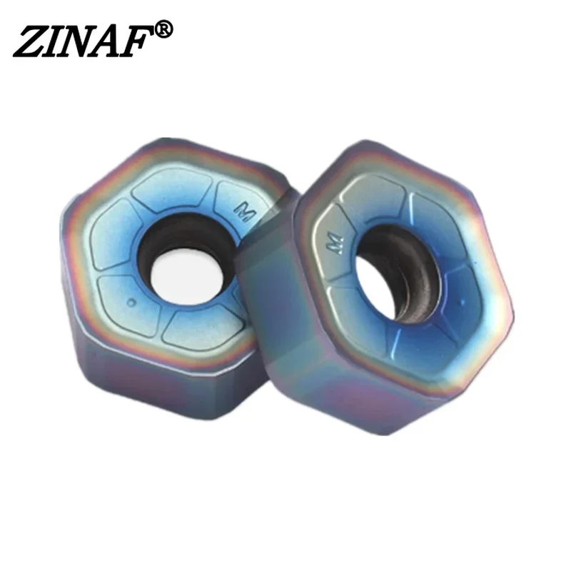 Imagem -05 - Inserções de Metal Duro para Cnc Fresagem Carbide Placas Ferramenta de Corte Fast Feed Hnmu 0906 Hnmu0906 10 Pcs