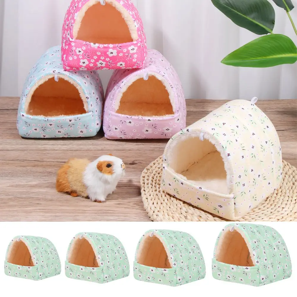 Winter Soft Hamster House Mini Animal Rabbit Squirrel Hammock Nest Guinea Pig Rat Mice Warm Sleeping Bed Pets Supplies