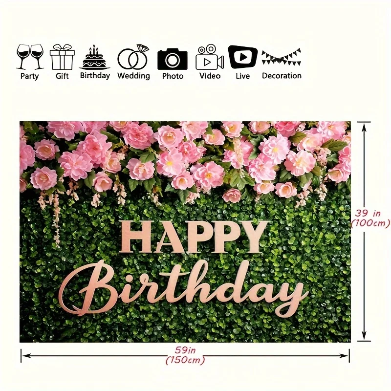 Pink roses, green leaves, happy birthday, background photography, simple flowers, spring, natural plant background