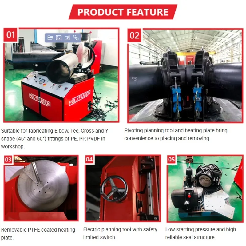 PFF315 Polyfusion Hdpe Jointing Machine Plastic Pipe Welding Equipment Pe Fittings Fabrication Machine