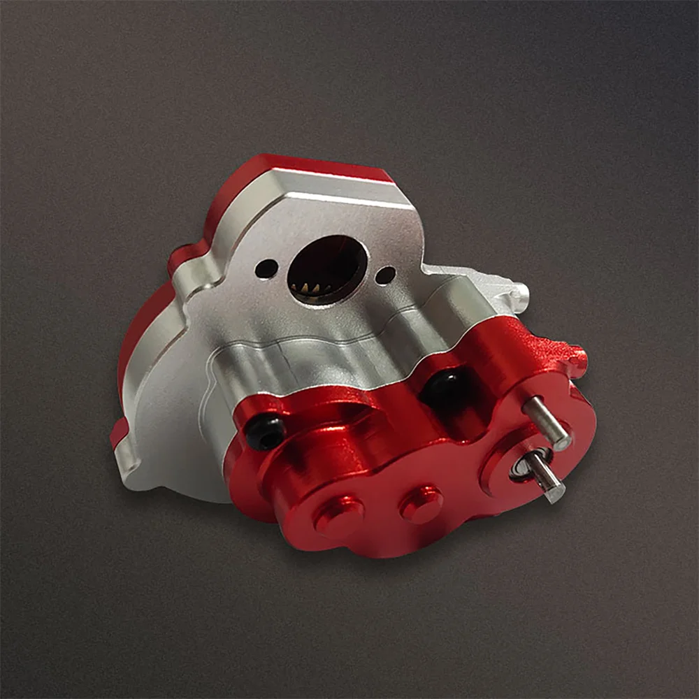 For FMS FCX24 Crawler Chassis Smasher Gearbox Transmission Gear Box With Steel Gear 1/24 RC Crawler Car Parts Accessories