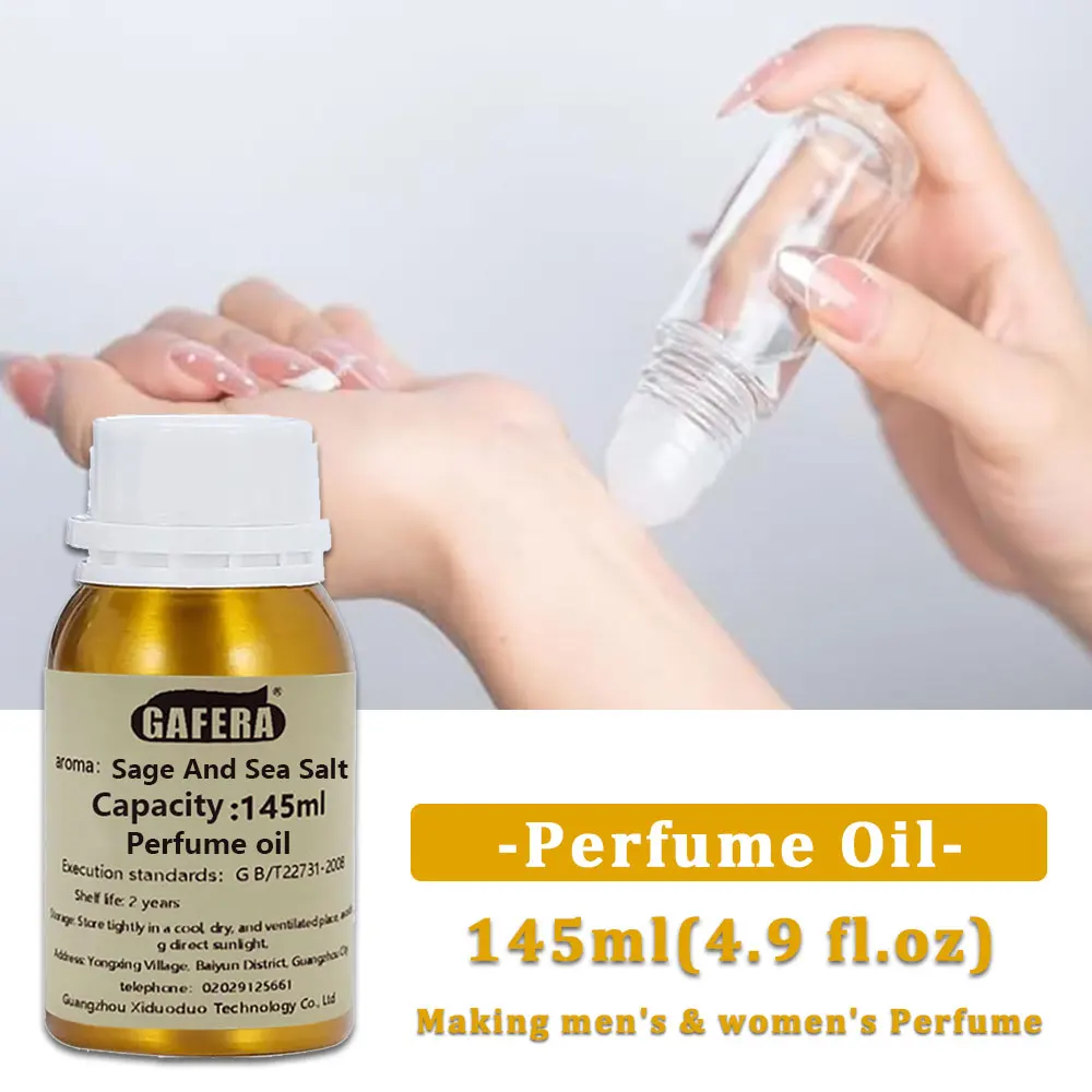 

GAFERA 145ml Sage And Sea Salt Perfume Oils Essential Oil For DIY Men's Women's Perfume, Handmade Self-Adjusting Brand Fragrance