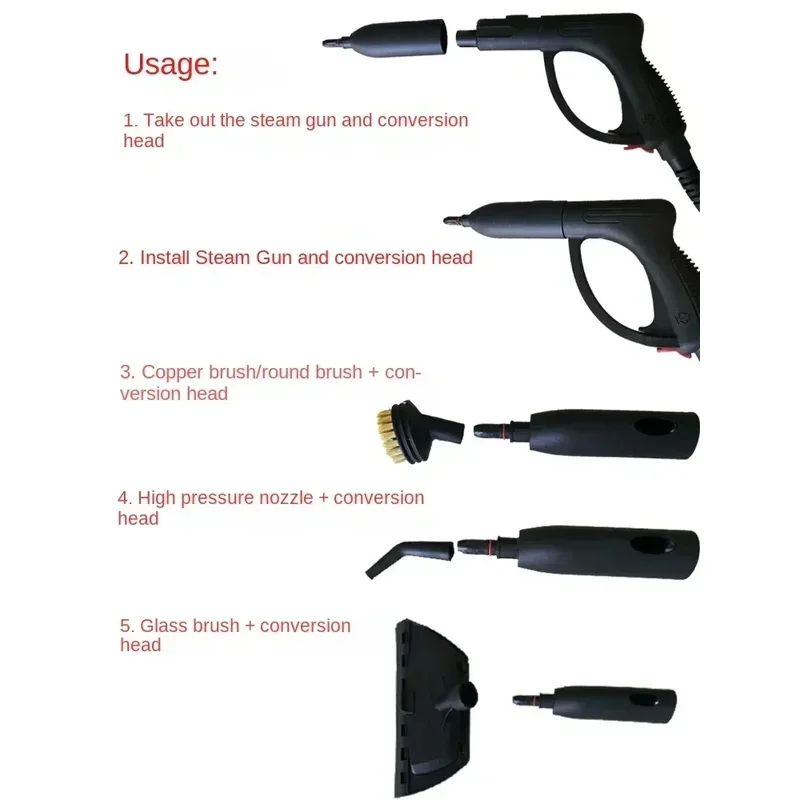 Straight nozzle adapter For Orsen wj528 steam cleaning machine