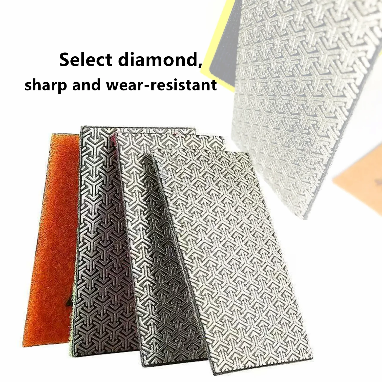 Diamant-Handpolierpads 60-400 Körnung Fliesen-Glas-Schleifblock Pad Schleifscheibe Holzarbeiten Messerschleifkantenwerkzeug – Detail 1