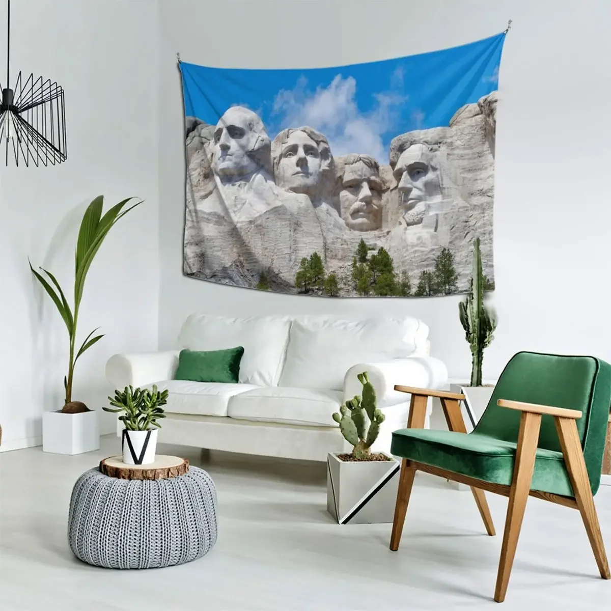 

Mount Rushmore National Monument Tapestry Decorative Wall Mural Cute Decor Home Decorations Tapestry