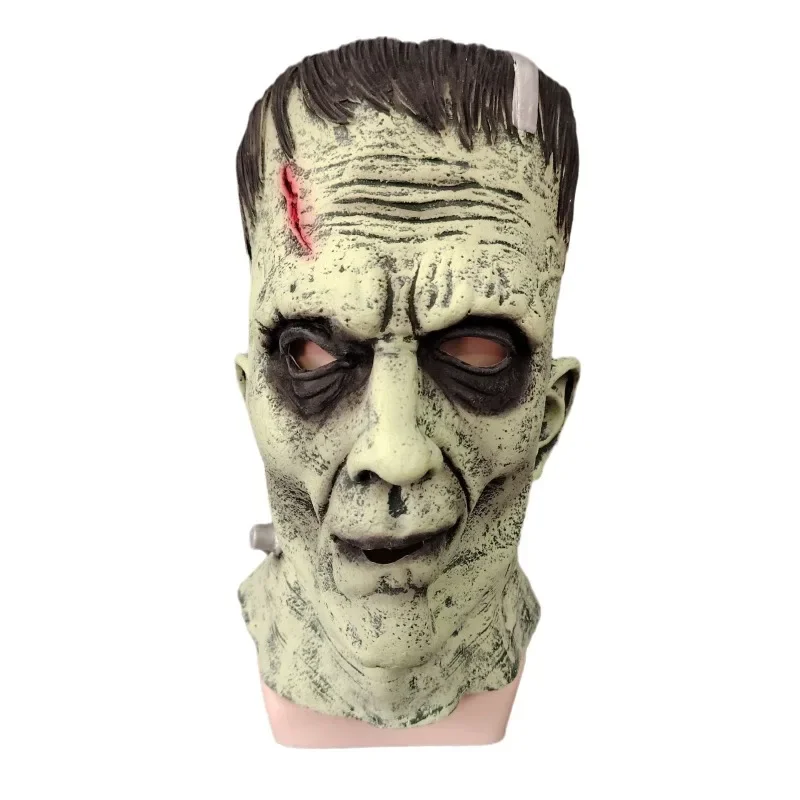 Popularna maska na głowę NPC Cosplay element ubioru Prop Terror Frankenstein maska lateksowa straszny potwór na rekwizyty kostiumowe na Halloween