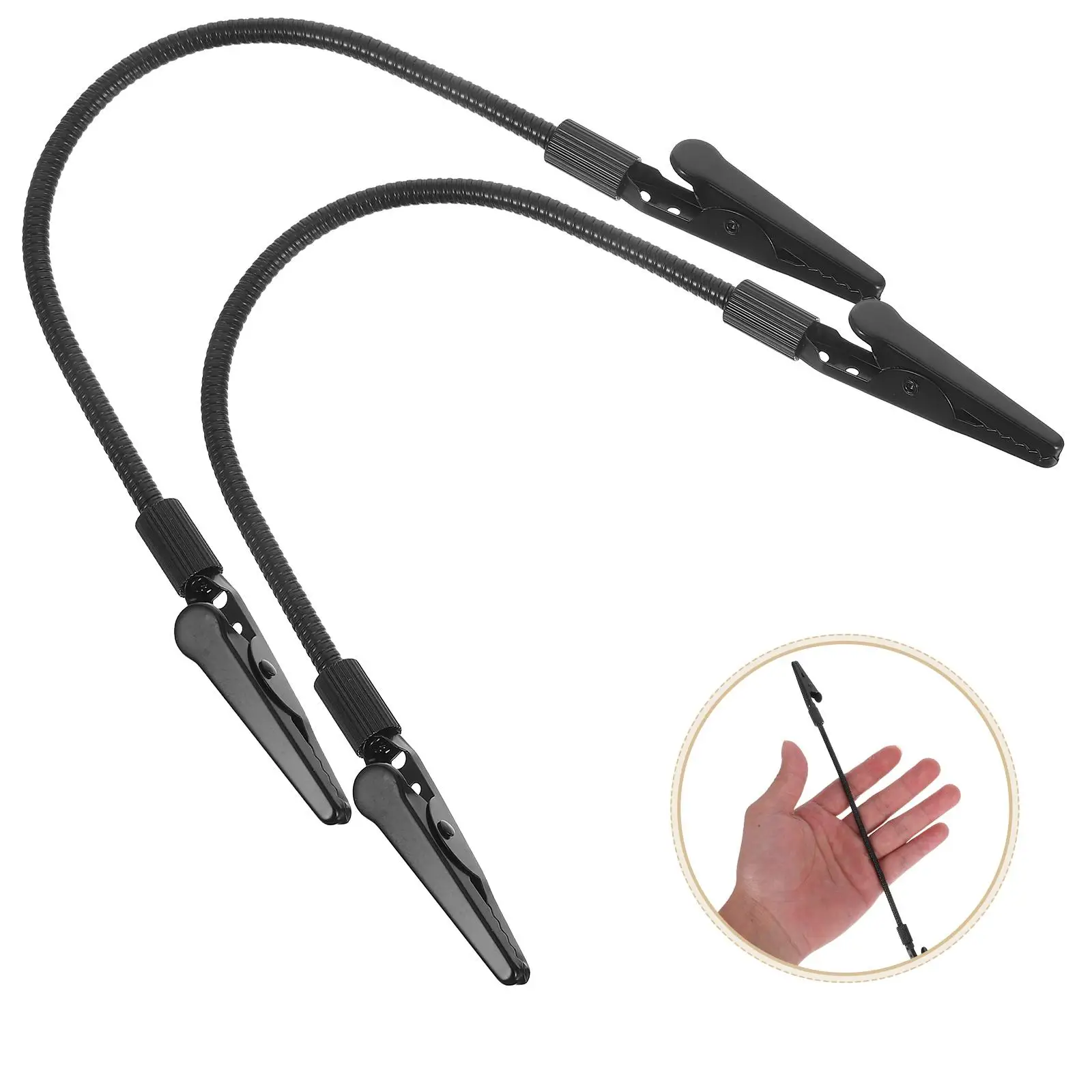 2pcs Golden Soldering Wire Fixing Tool Metal Alligator Clamps for Photo Memo Holder DIY Craft Accessories