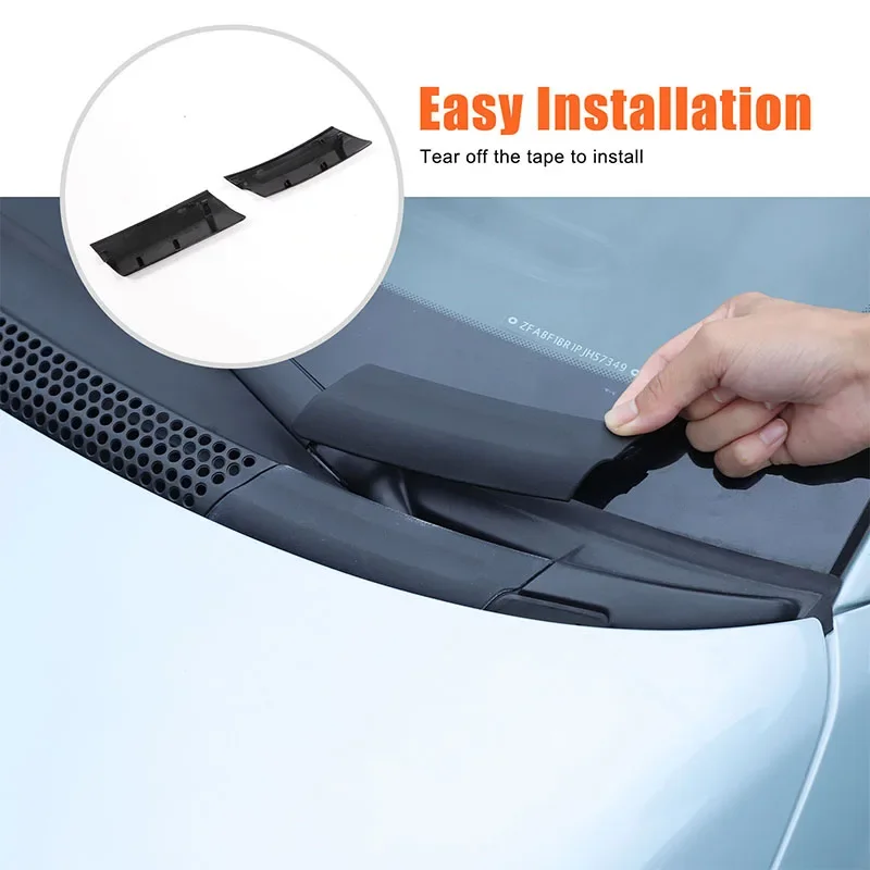 

For 2010+ Fiat 500 front-shield sink cover, outlet protective cover, sink accessories ABS 2pcs (change version) LHD