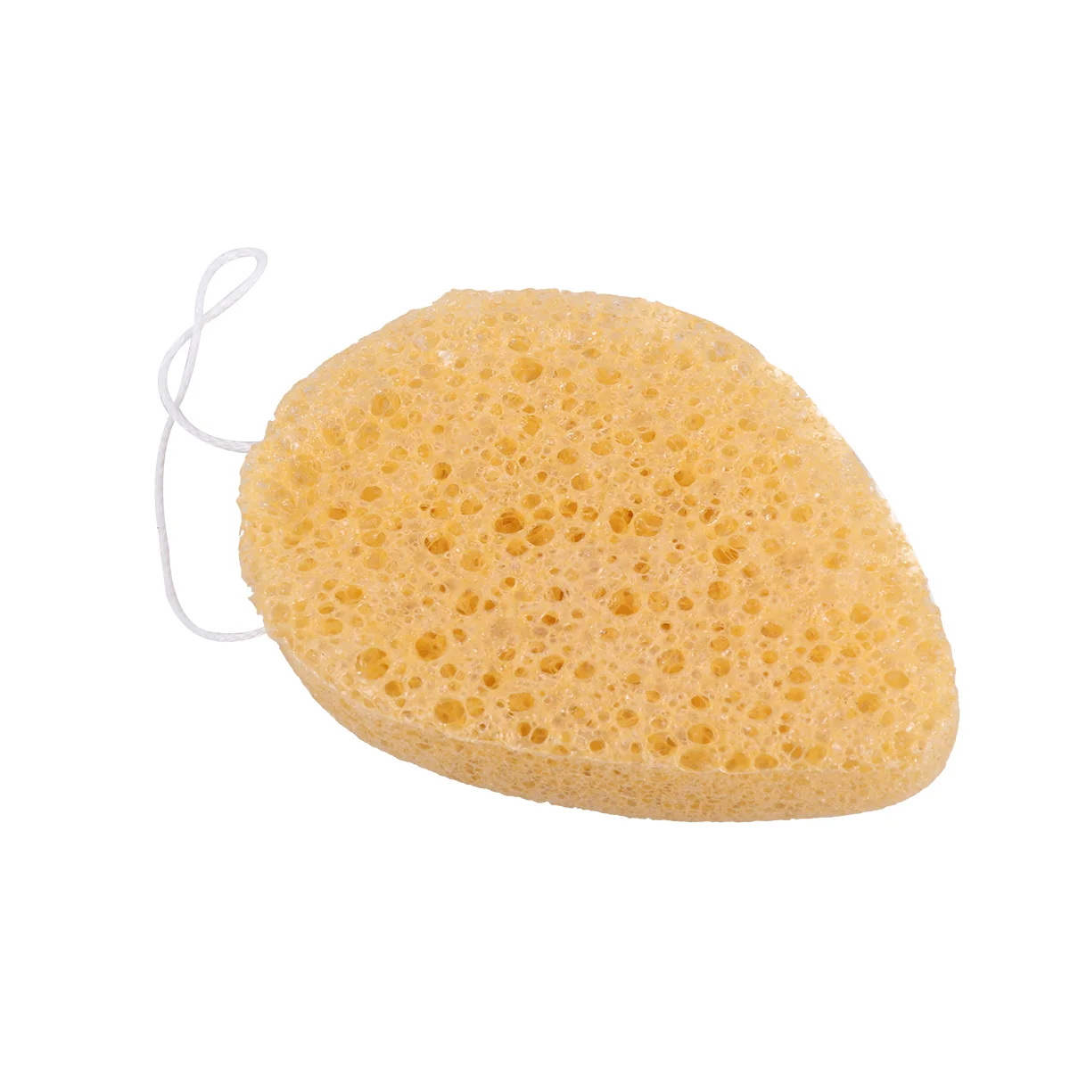 8Pcs Face Puff Water Drop Shaped Puff Sponge Face Washing Puff (Yellow) Face Cleansing Sponge Makeup Sponge