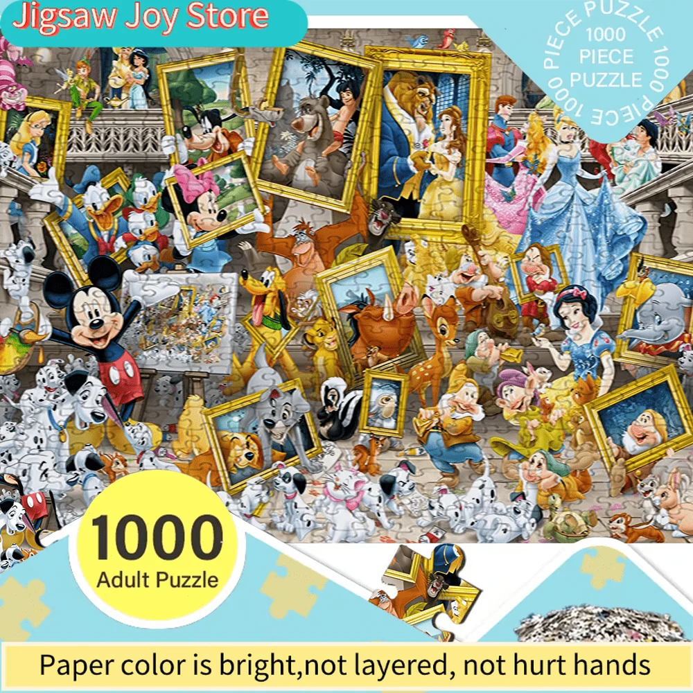 

Large Puzzle Suitable for s & - with Iconic Characters (Multiple), Vibrant Colors, Durable -Scratch Pieces, Portable Box for T