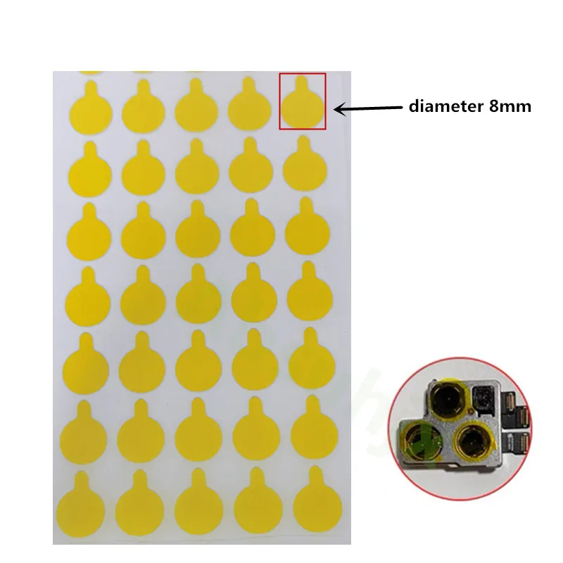 100Pcs Protective sticker Dust stickers high temperature tape for iphone 11 12 13 X Pro Max camera infrared dot matrix