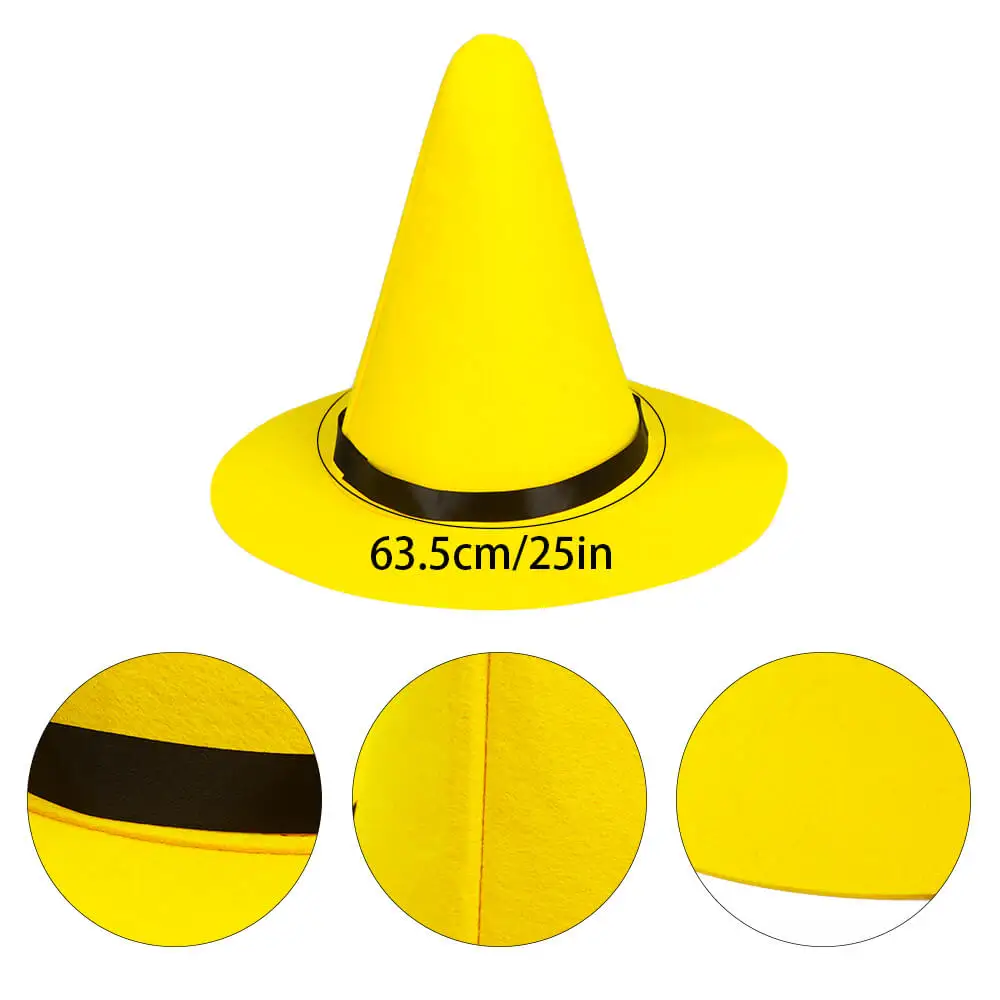 Cartoon Curious George Person in the Yellow Hat Ted Cosplay Costume Props Halloween Polka Dot Tie Hat Plush Monkey In Stock