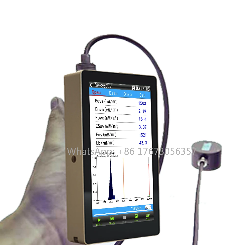 OHSP350UV UV VIS Spectrometer Price Wavelength Meter UVA UVB UVC Tester