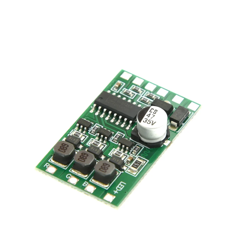 DMX512 LED-Konstantstrom-Treibermodul DC 12-24V 3-Kanal RGB Vollfarbe 300mA Externe Steuerplatine WM-LB3CH-300 – Detail 2
