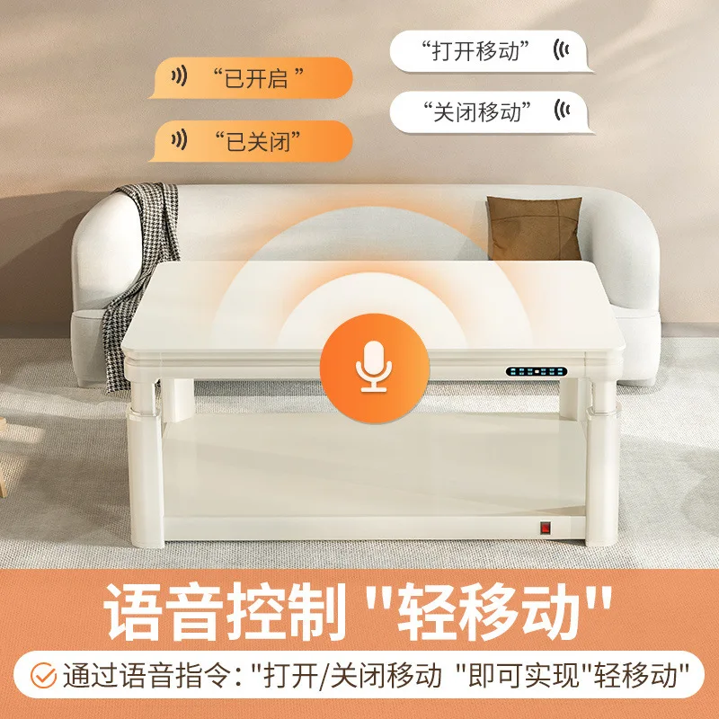 طاولة التدفئة المنزلية طاولة التدفئة الكهربائية غرفة المعيشة مستطيلة النار النار الجدول موقد التدفئة الكهربائية متعددة الوظائف #3