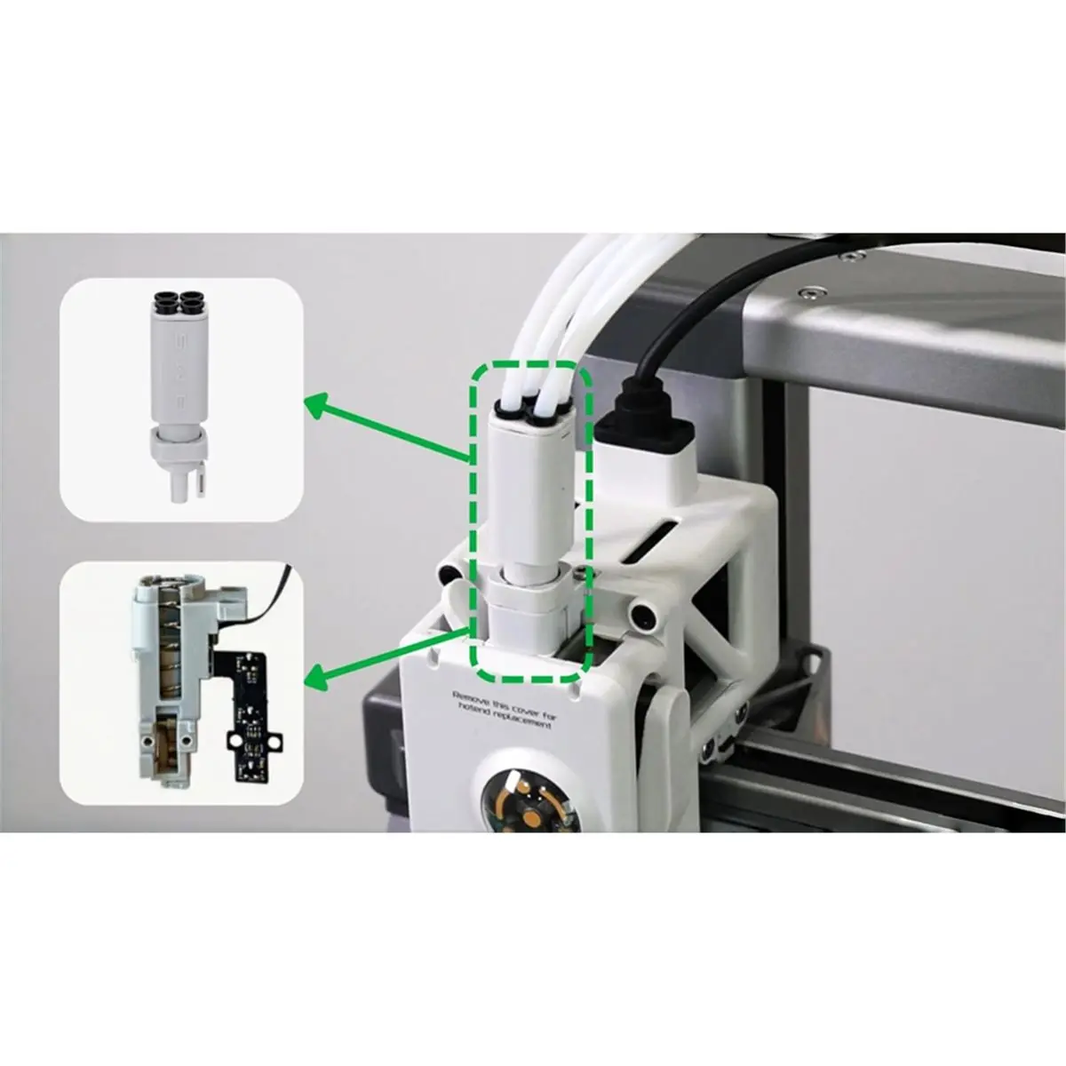

[A23G] Комплект AMS Lite Filament Hub с 3 соединителями для трубок из PTFE, 2-метровой трубкой из PTFE и 1 коннектором для 3D-принтеров Bambu Lab A1 Mini/A1