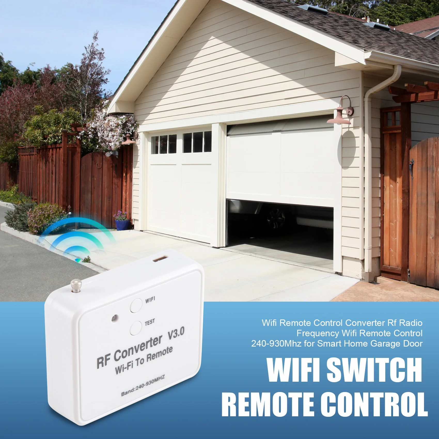 Wifi Fernbedienung Konverter Rf Radio Frequenz Wifi Fernbedienung 240-930 Mhz für Smart Home Garage Tür