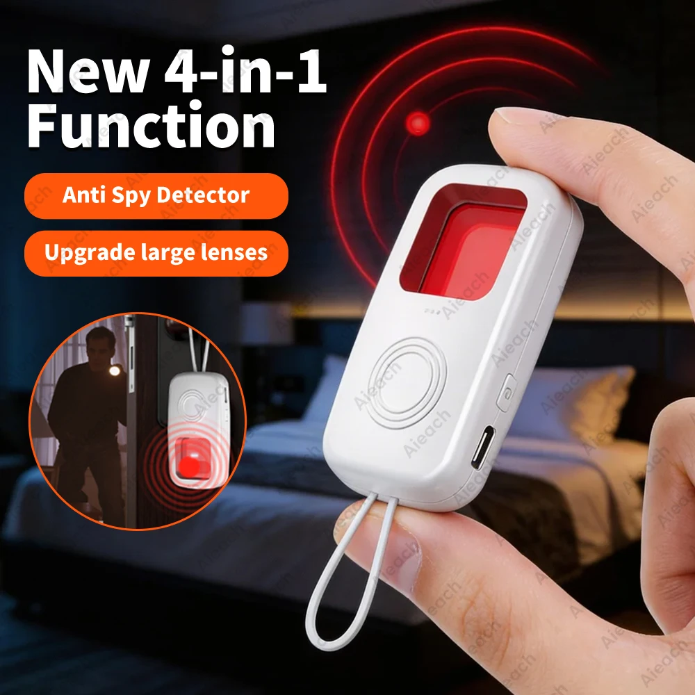 

Anti Candid Camera Detector Portable Security Protection for Hotel Locker Room Public Bathroom Pinhole Hidden Lens Detect Gadget