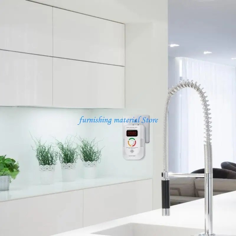 

Y5GD Advanced CO Detection Device with Alerts Systems Home Safe Carbon Monoxide Alarm ABS for Indoor Air Quality assurances
