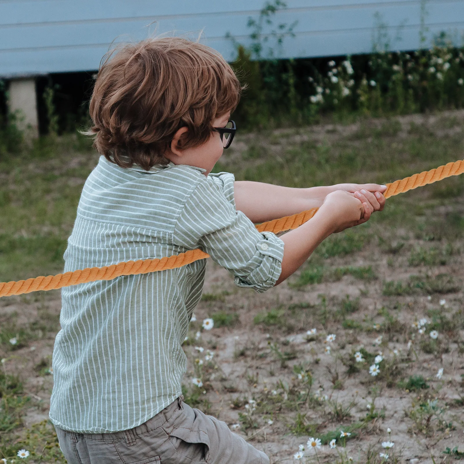 

Tug-of-War Game Rope Twisted Cotton Pulling Rope for Family Reunion Outdoor Party Games Fun Sports Activity Giant Outdoor Games