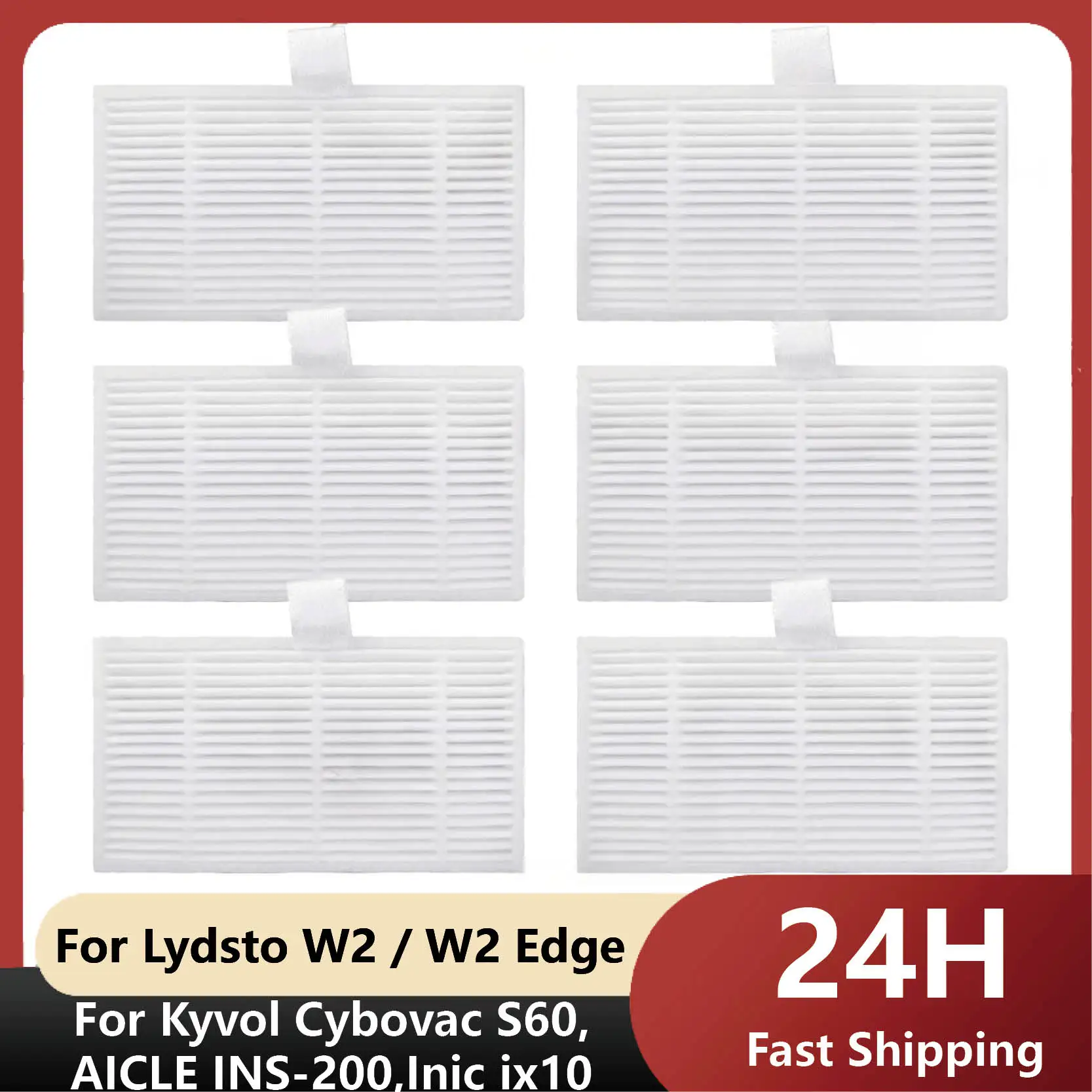 مناسب لـ Lydsto W2 / W2 Edge، TAMA الكل في واحد ماكس، Blaupunkt Bluebot OMEGA، Inic iX10 أجزاء مكنسة الروبوت مرشح الفرشاة الجانبية الرئيسية