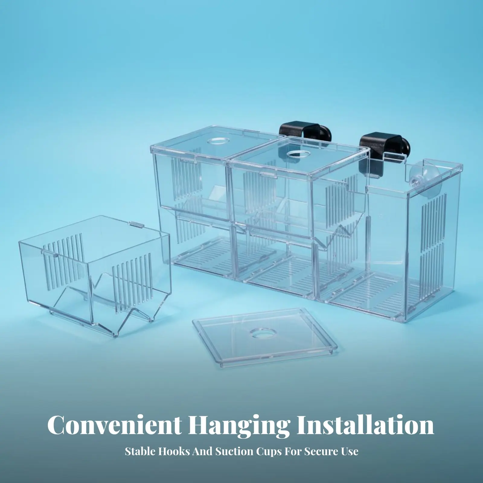 

Aquatic Habitat Hatchery Box High Clarity Aquatic Habitat Separation Box Betta Guppy Breeding Fish Habitat Protects Fry Acrylic