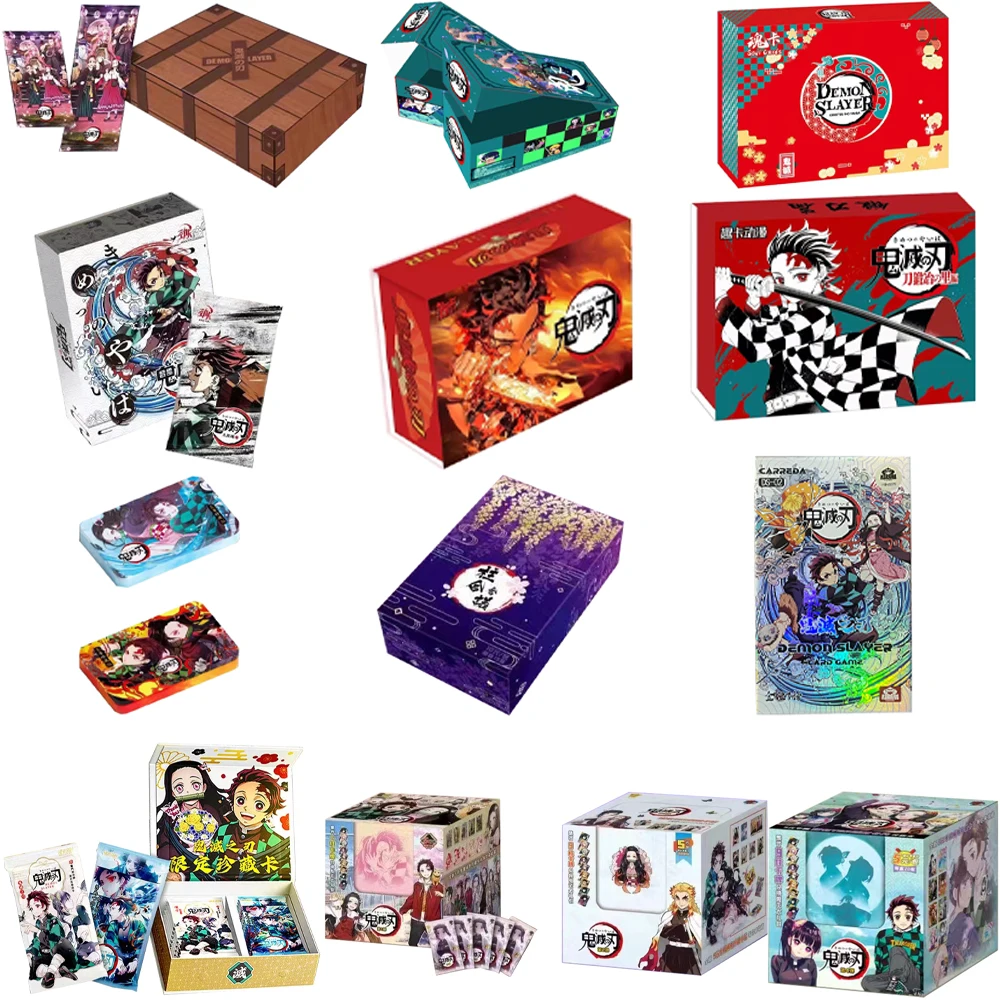 

Wholesale Demon Slayer Card Booster Box TCG Game NR SSS Rare Cards Kimetsu Yaiba Toys For Children's Birthday Collect Card Gift