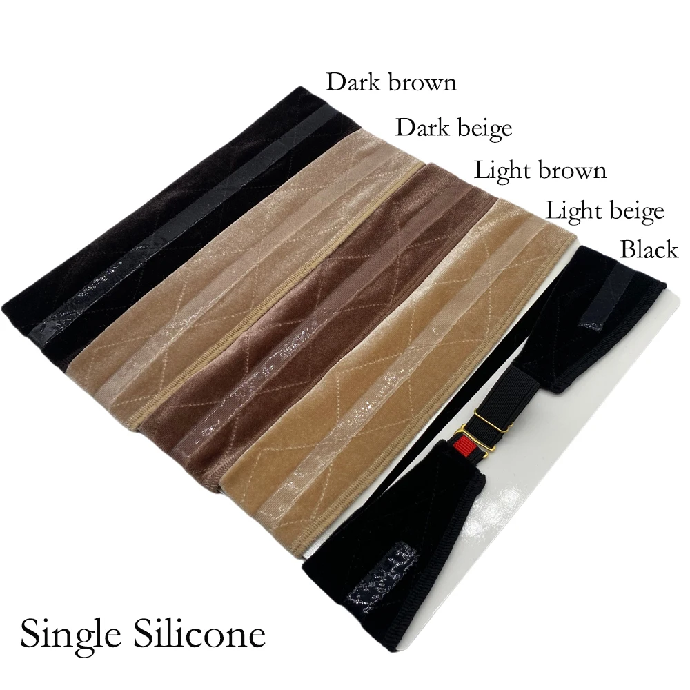 Non-slip Soft Velvet Women Wig Grips Headband Women Silicone Headband Velvet To Hold Wigs Wig Accessories Single Silicone