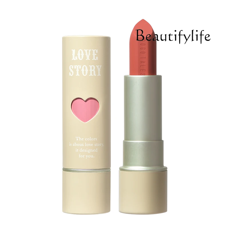 Light Luxury Powder Fog Heart Lipstick Lipstick Velvet Matte Summer Whitening Advanced Sense Daily