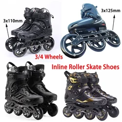 3 wheels Roller Skates Shoes Men Speed Skates Adult Racing Speed Skating