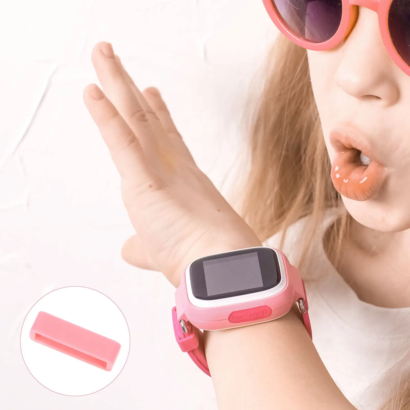 Silicone Watch Band Loops Replacement Wear Resistant Retainer Holders Watch Strap Fastener Keeper Watchband Strap Loop