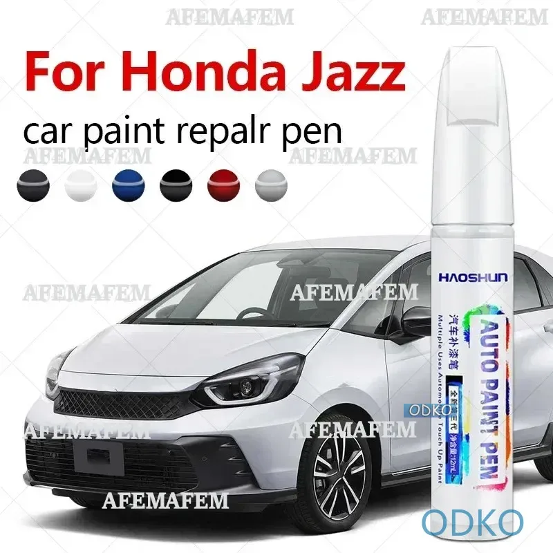 Paint Repair Pen Touch Up Scratch Remover DIY Auto Accessories Black White Silver Gray Blue For Honda Jazz 2001-2025 GD GE GK GN