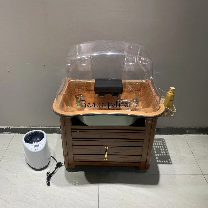 Mobile Shampoo Basin Beauty Salon Grafting Water-Free Spa Fumigation Water Circulation Health Shop Dedicated