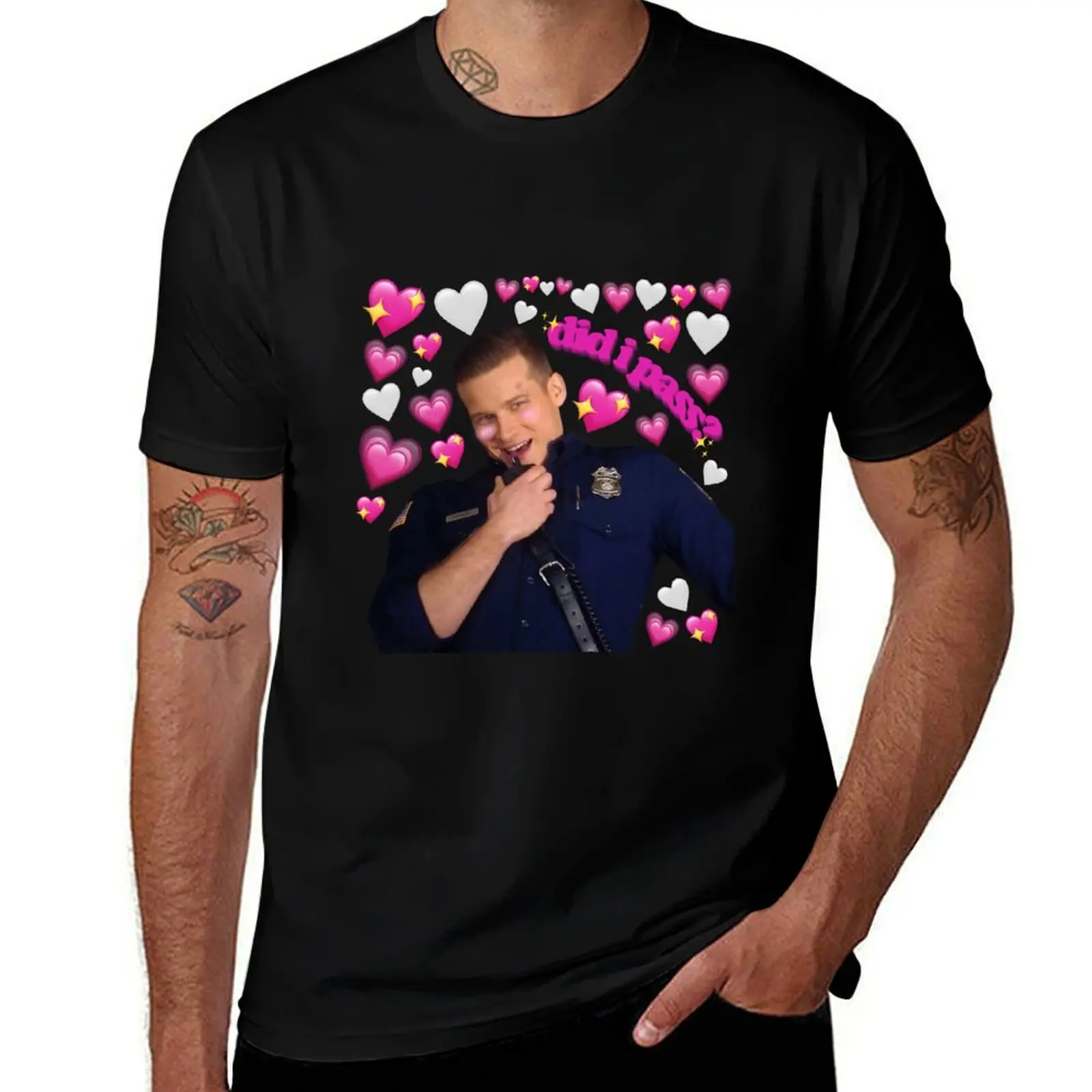 

did i pass buck hearts meme T-Shirt man t shirt luxury t shirt for man t shirt man cotton T-Shirt