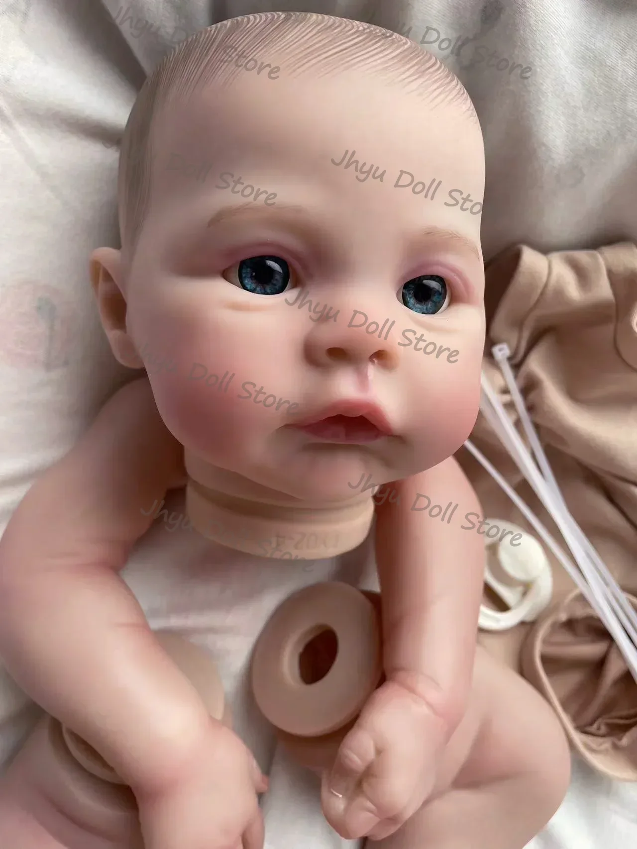 18 Zoll Meadow Premie Neugeborenengröße Reborn Doll Kit Beliebtes Soft Touch Lebensechtes, frisches Farbset DIY-Spielzeug