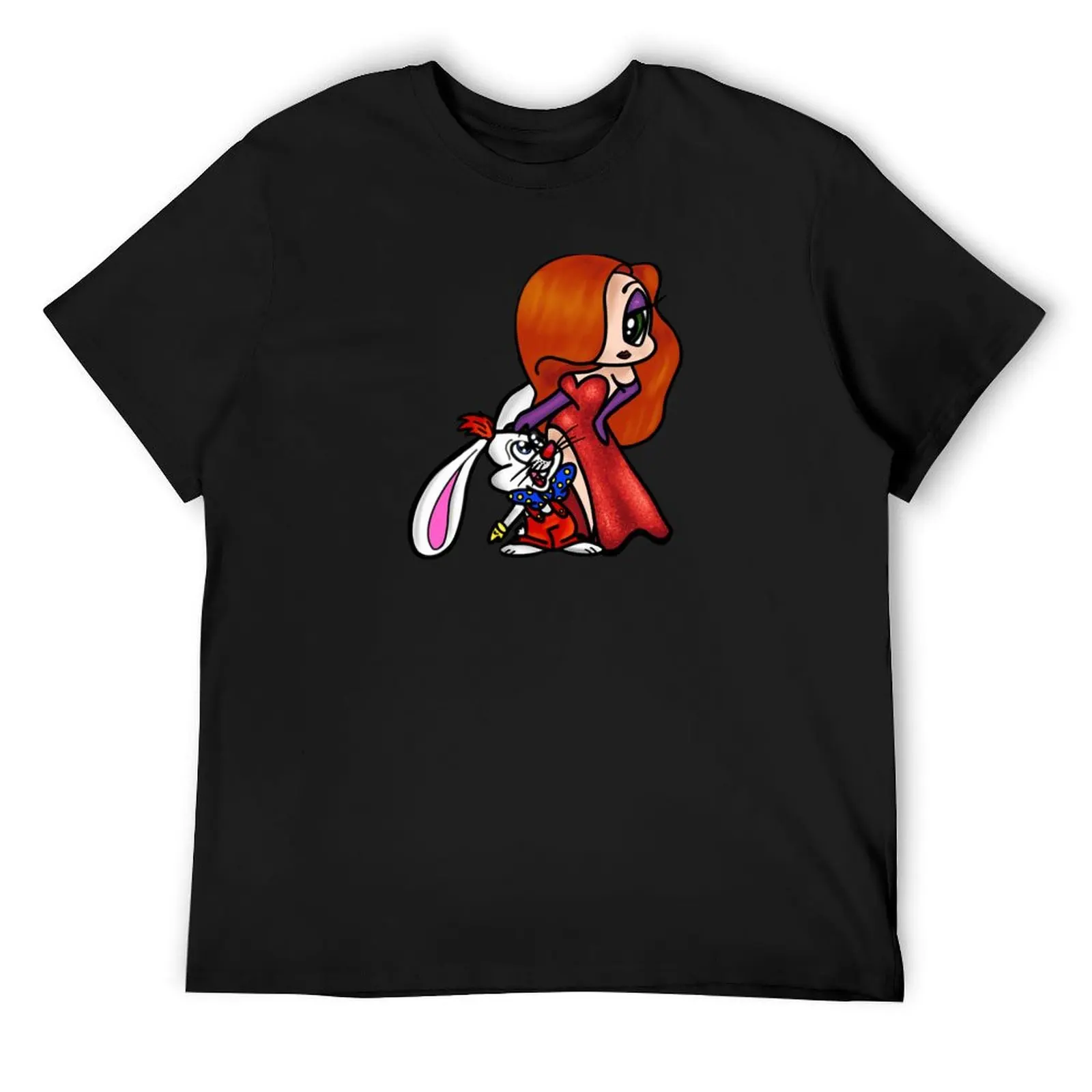 

Roger and Jessica Rabbit T-Shirt animal prinfor boys shirts graphic tees tops cute clothes Men's t-shirt