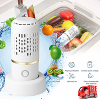 Portable Ultrasonic Fruit Vegetable Washing Machine Capsule Wireless Food Cleaner Suitable Outdoor Picnic Fruit Food Cleaner