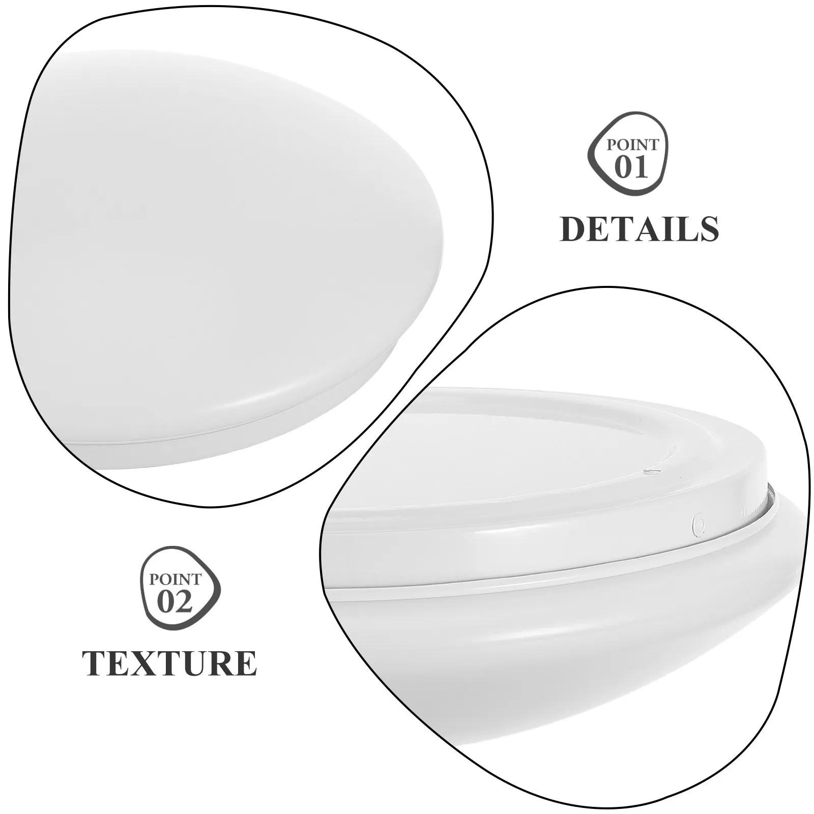 Round Ceiling Light Shade Cover 10.24 Inch Mushroom Lamp Shade Replacement for Bedroom Living Room Soft Diffused Lighting